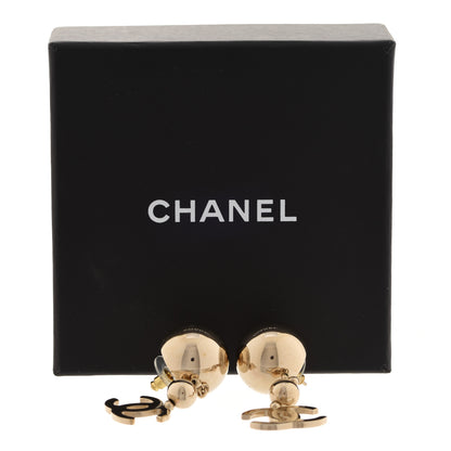 Chanel Metal CC Drop Earrings Gold 5 of 5