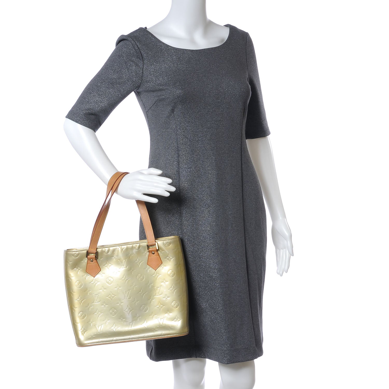 Louis Vuitton Vernis Houston Silver 2 of 7