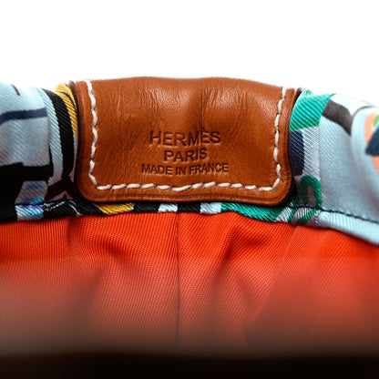 Hermes Silk Musardine Barenia Fourbi 20 PM Bag Insert Gold 6 of 7