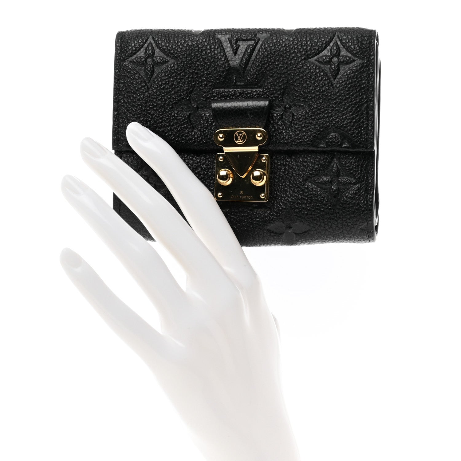 Louis Vuitton Empreinte Metis Compact Wallet Black 2 of 7