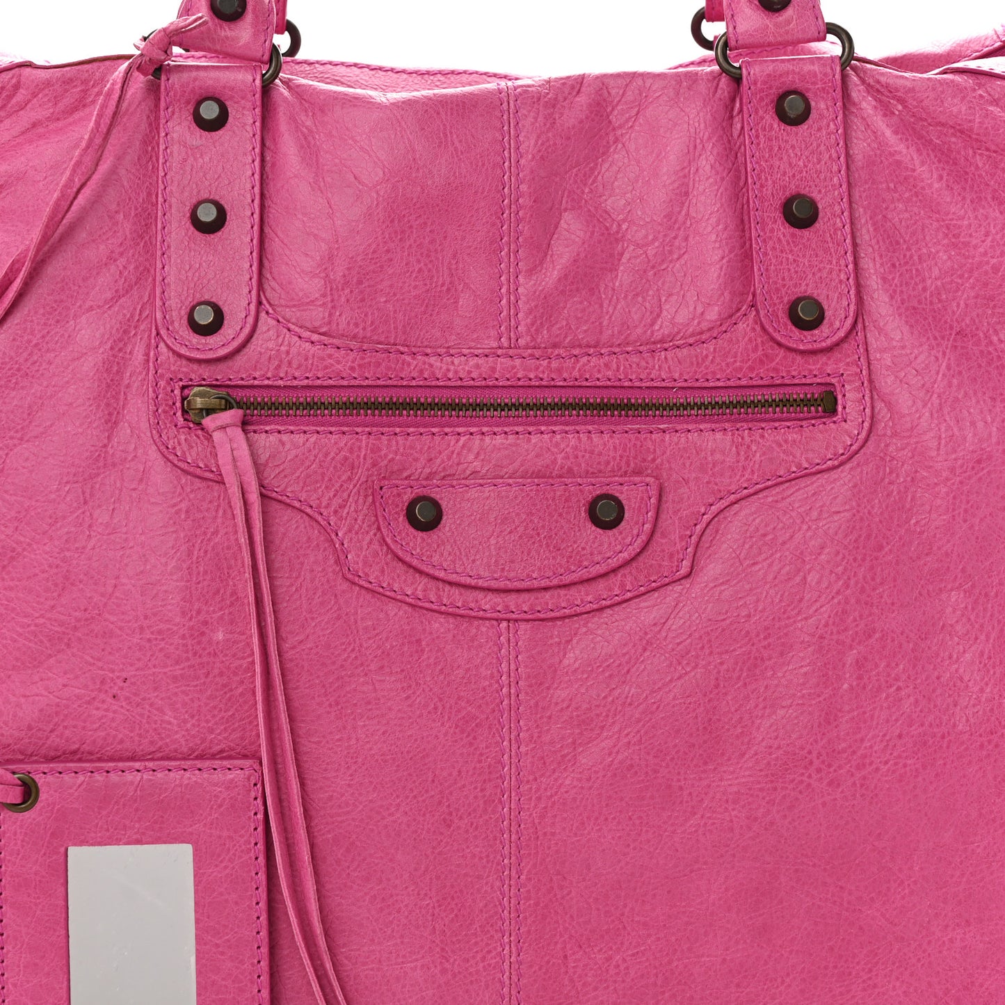 Agneau Classic Hardware Weekender Cyclamen Fucsia