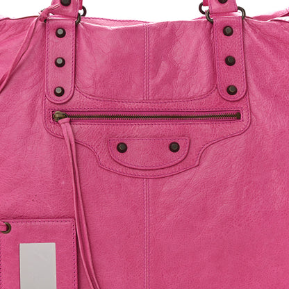 Balenciaga Agneau Classic Hardware Weekender Cyclamen Fucsia 8 of 12