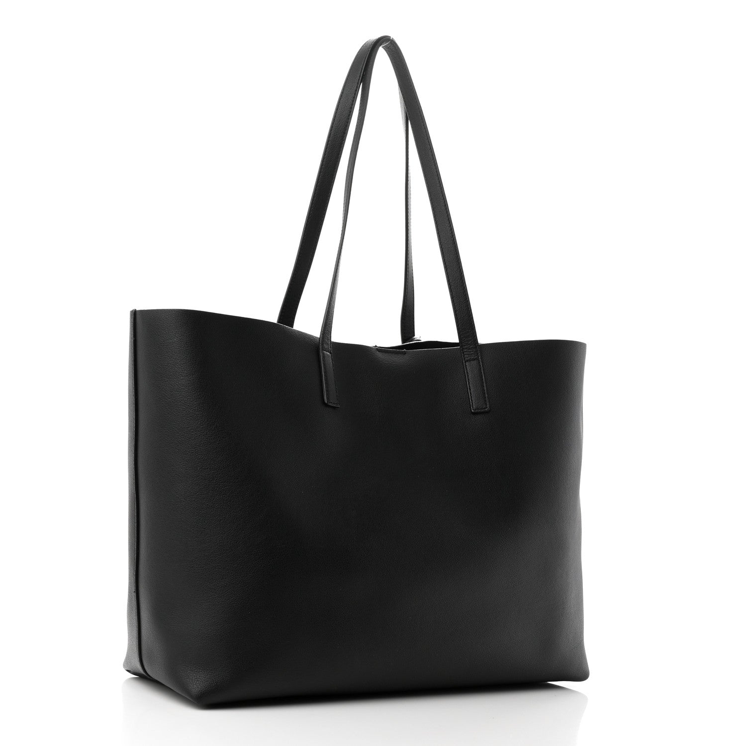 Saint Laurent Calfskin Large Shopping Tote Black 4 of 10