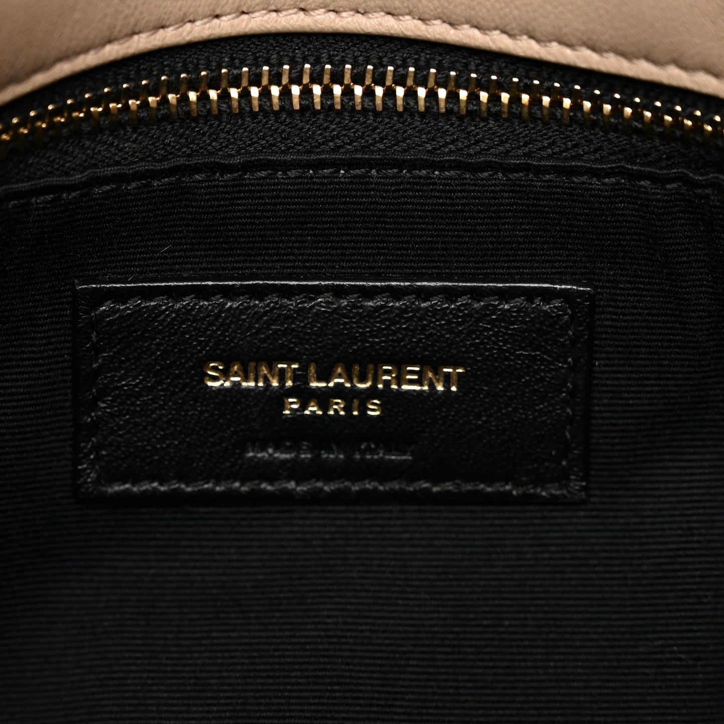 Lambskin Quilted Medium Loulou Puffer Monogram Chain Satchel Dark Beige
