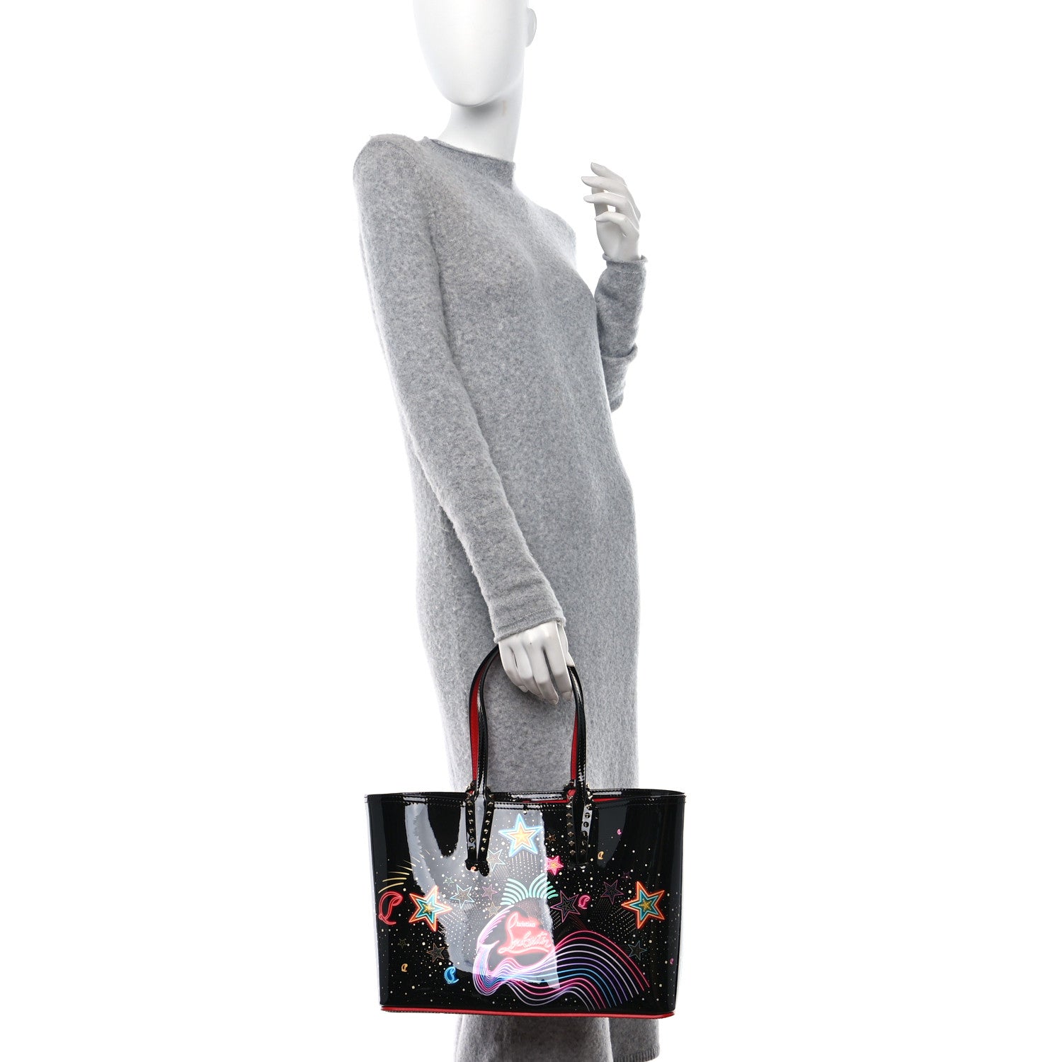 Christian Louboutin Patent Calfskin Small Starlight Cabata Tote Multicolor 2 of 9