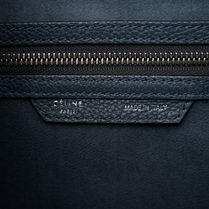 Celine Baby Drummed Calfskin Micro Luggage Petrol 6 of 9