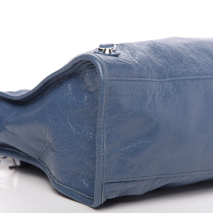 Balenciaga Agneau Classic Silver Hardware City Bleu Persan 8 of 9