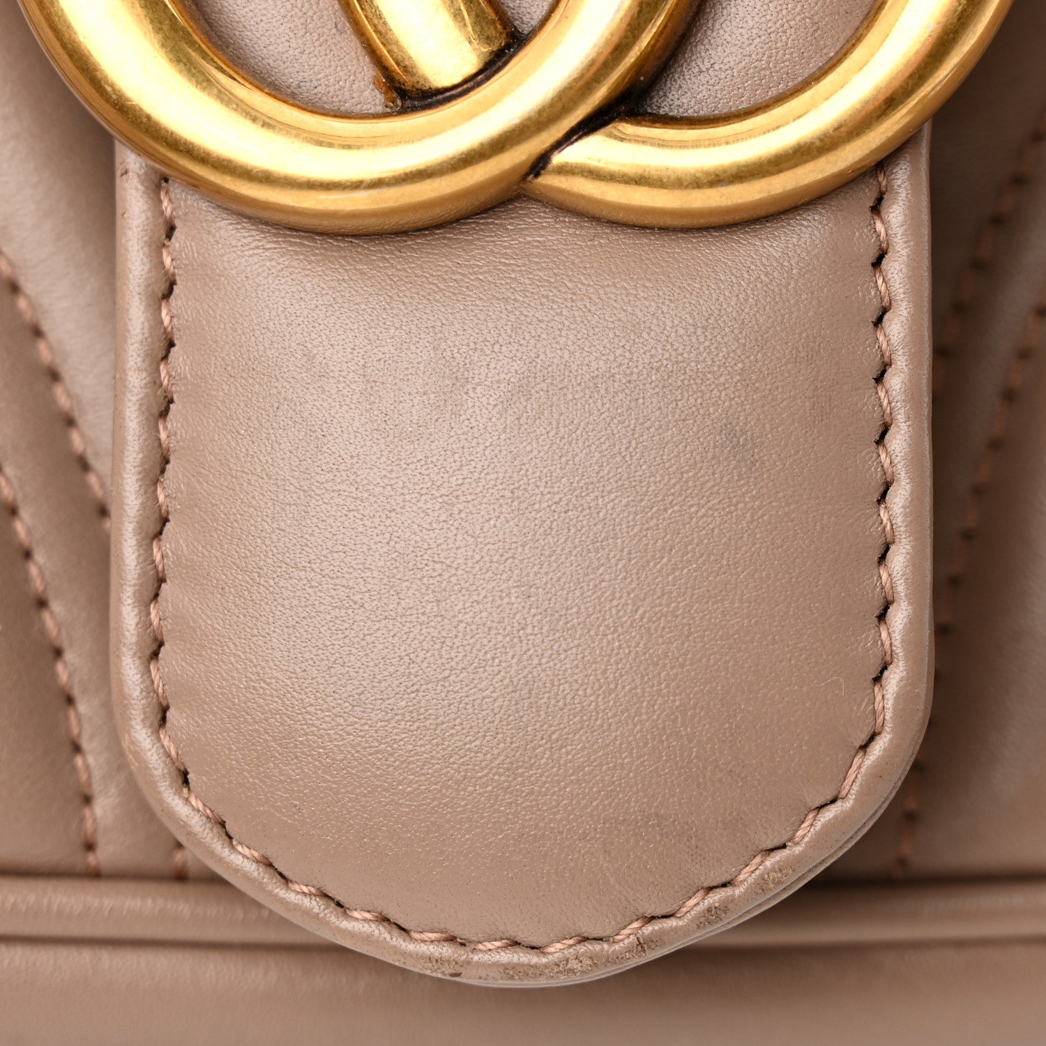 Gucci Calfskin Matelasse Small GG Marmont Shoulder Bag Porcelain Rose 11 of 13