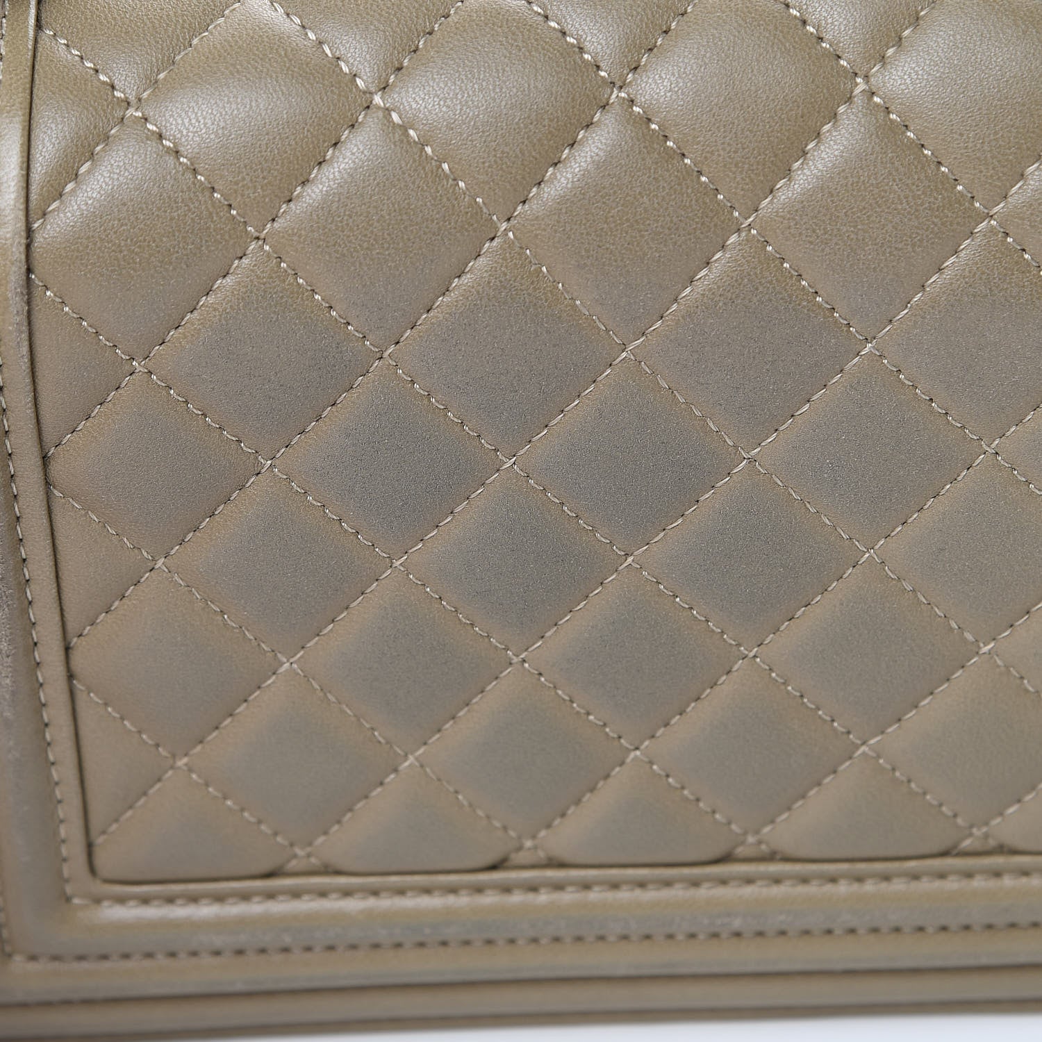Chanel Lambskin Quilted Medium Boy Flap Khaki 12 of 17