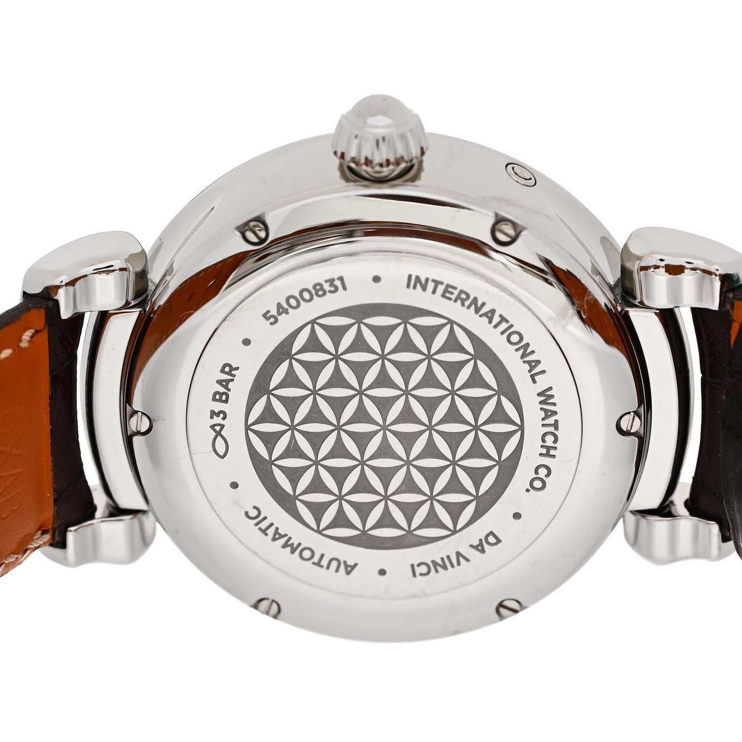 Stainless Steel Alligator Diamond Bezel 36mm Da Vinci Moon Phase Automatic Watch IW459307