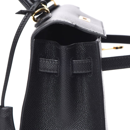 Hermes Epsom Kelly Sellier 25 Black 27 of 34