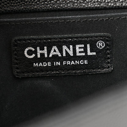 Chanel Caviar Quilted Medium Boy Flap Black 6 of 12