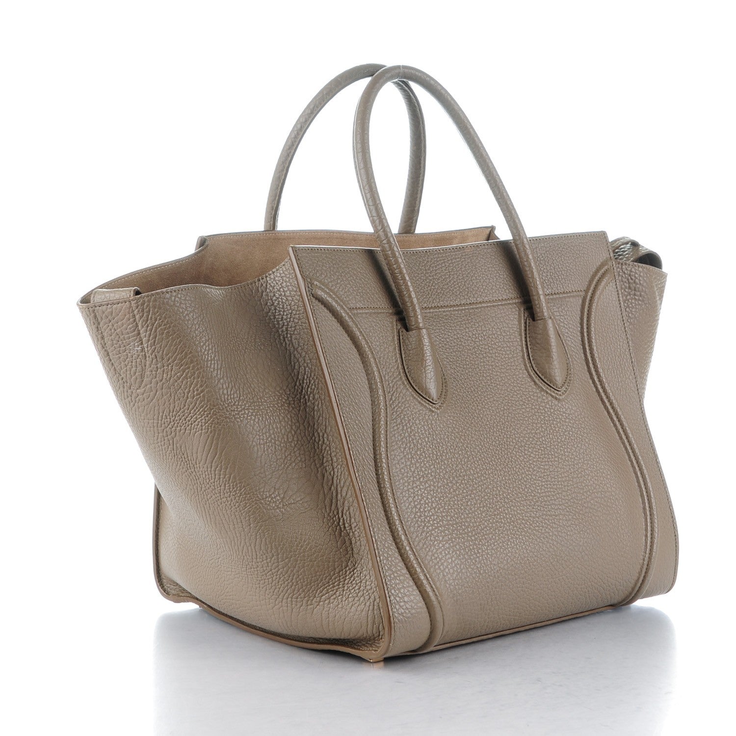 Celine Bullhide Medium Phantom Luggage Taupe 3 of 13