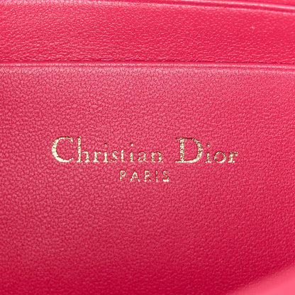Christian Dior Lambskin Cannage Mini My Dior Top Handle Clutch Dark Pink 6 of 10