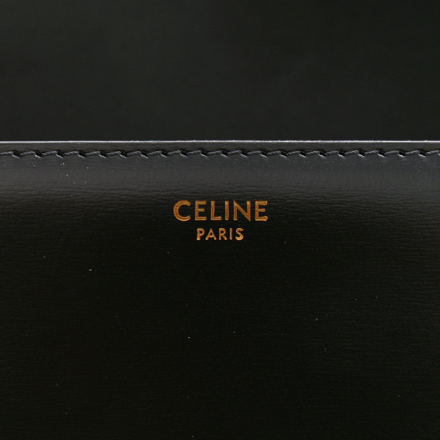 Shiny Calfskin Medium Triomphe Black