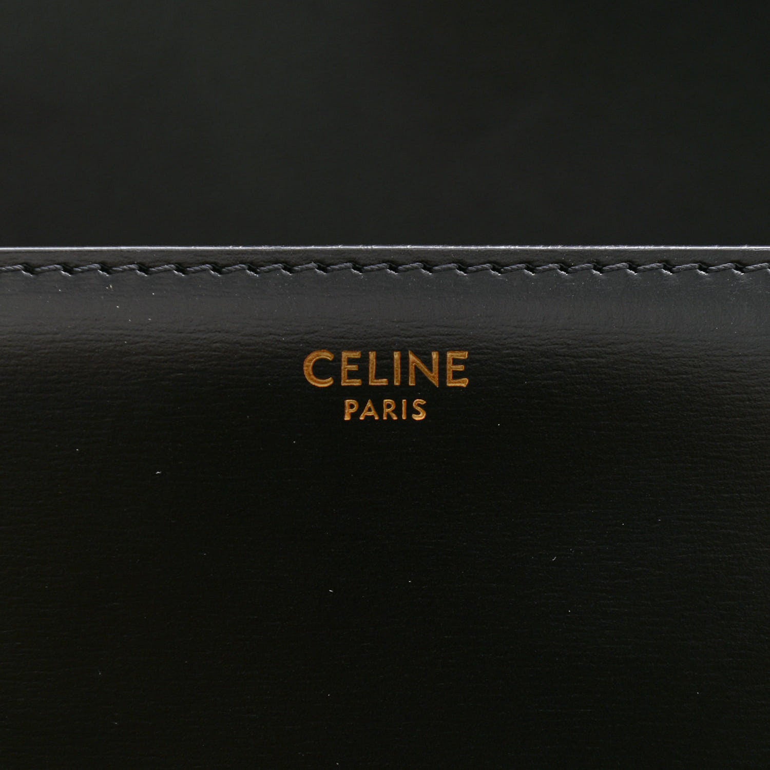 Celine Shiny Calfskin Medium Triomphe Black 6 of 15