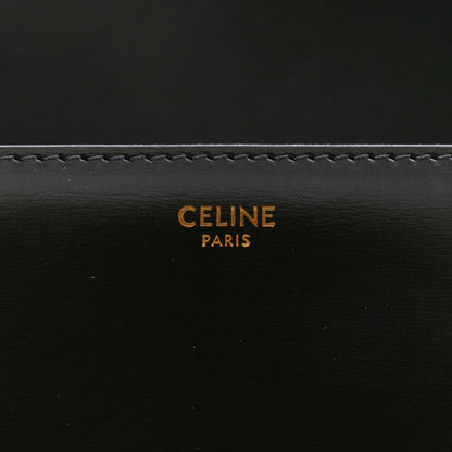 Celine Shiny Calfskin Medium Triomphe Black 6 of 15