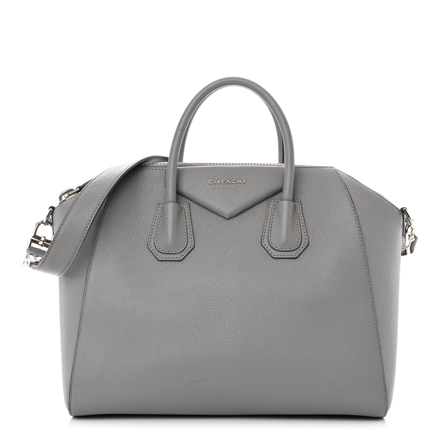 Givenchy Sugar Goatskin Medium Antigona Pearl Grey 1 of 15