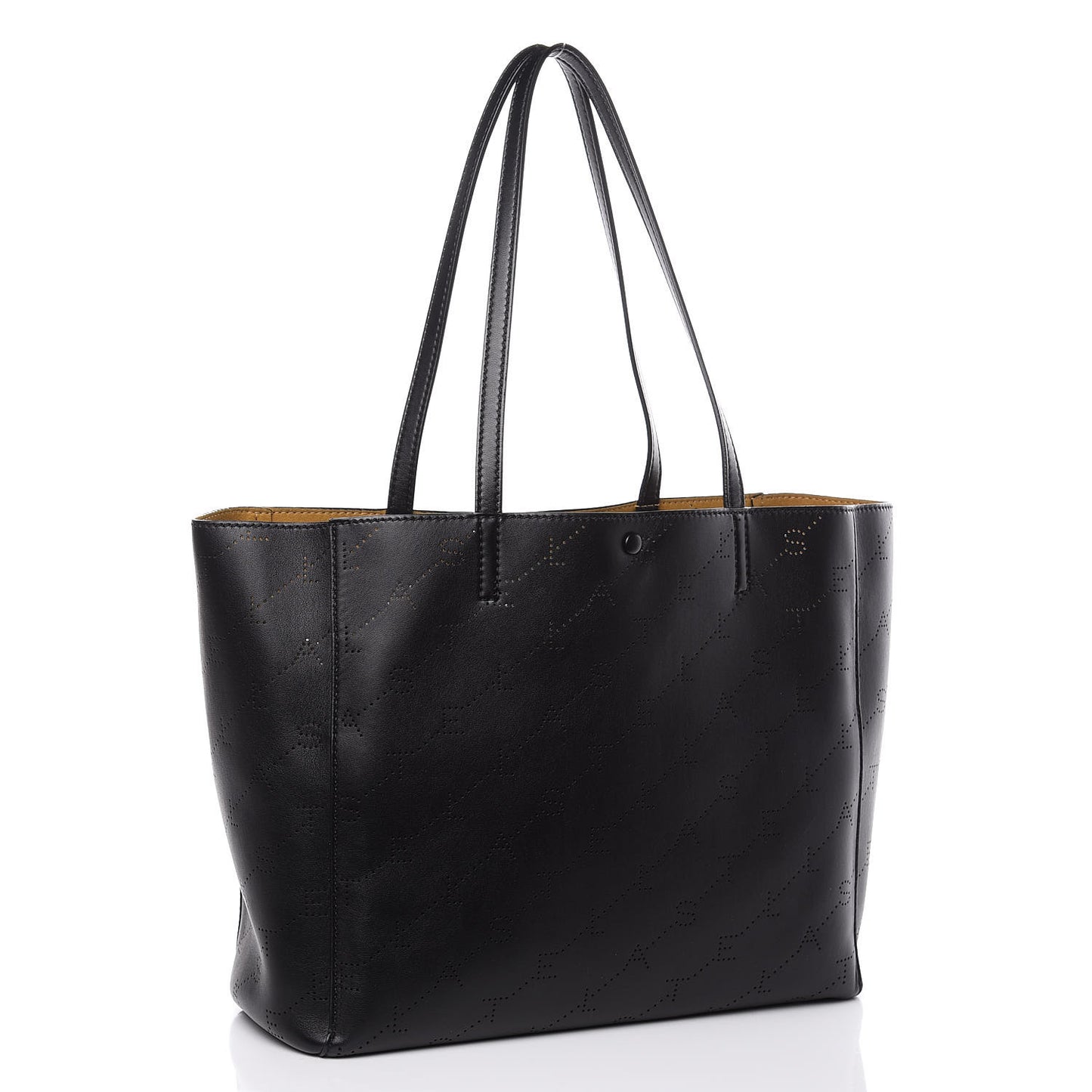 Eco Alter Nappa Perforated Logo Tote Black