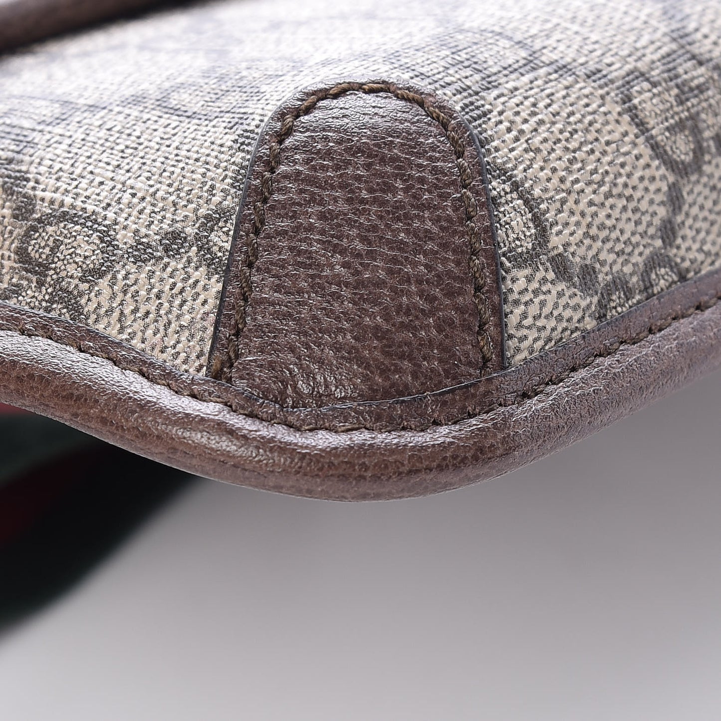 GG Supreme Monogram Neo Vintage Web Belt Bag Brown
