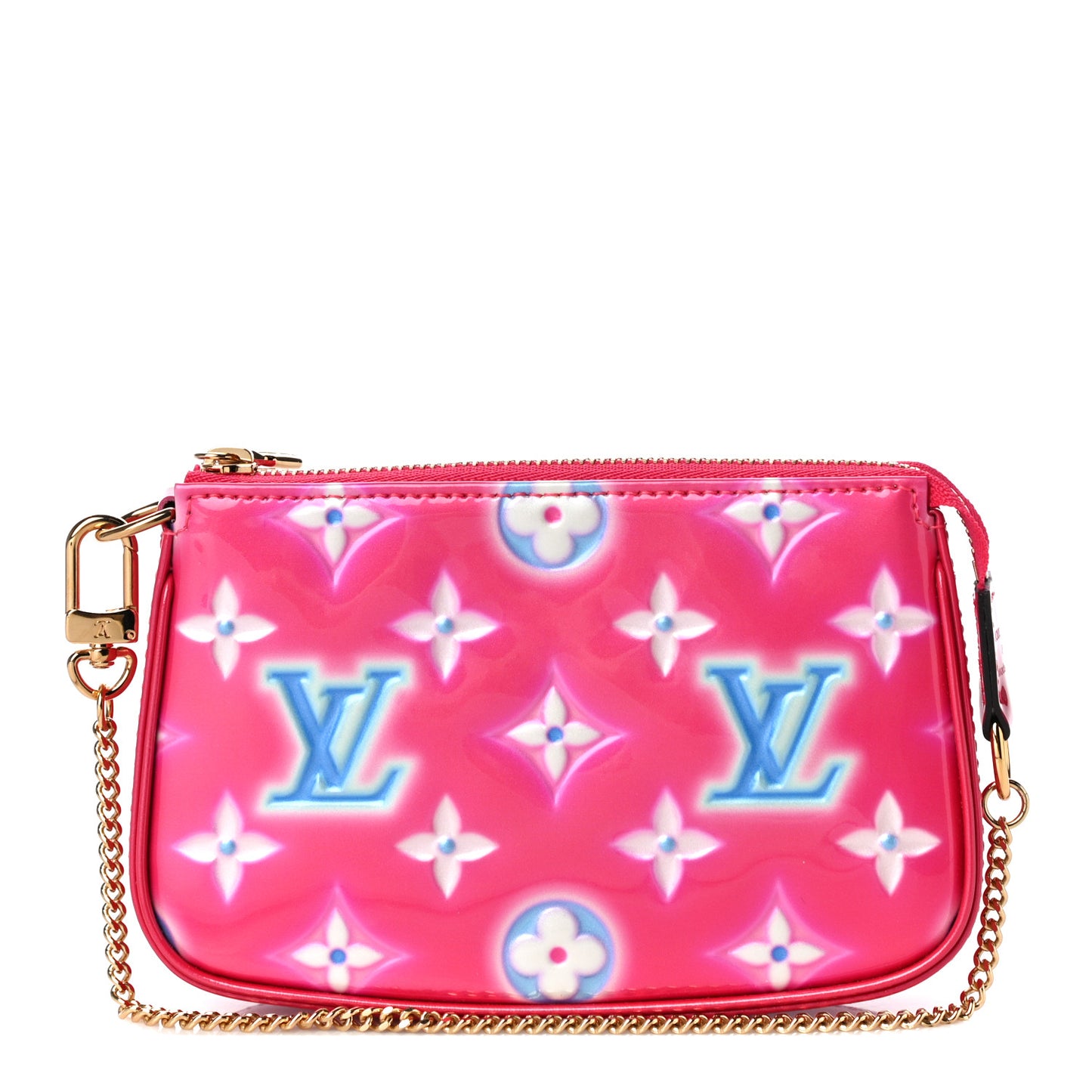 Vernis Valentine Mini Pochette Accessories Fuchsia Neon