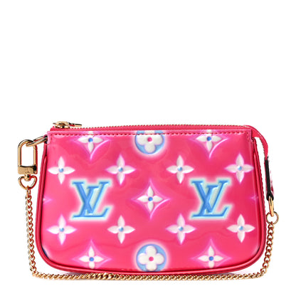 Louis Vuitton Vernis Valentine Mini Pochette Accessories Fuchsia Neon 1 of 10