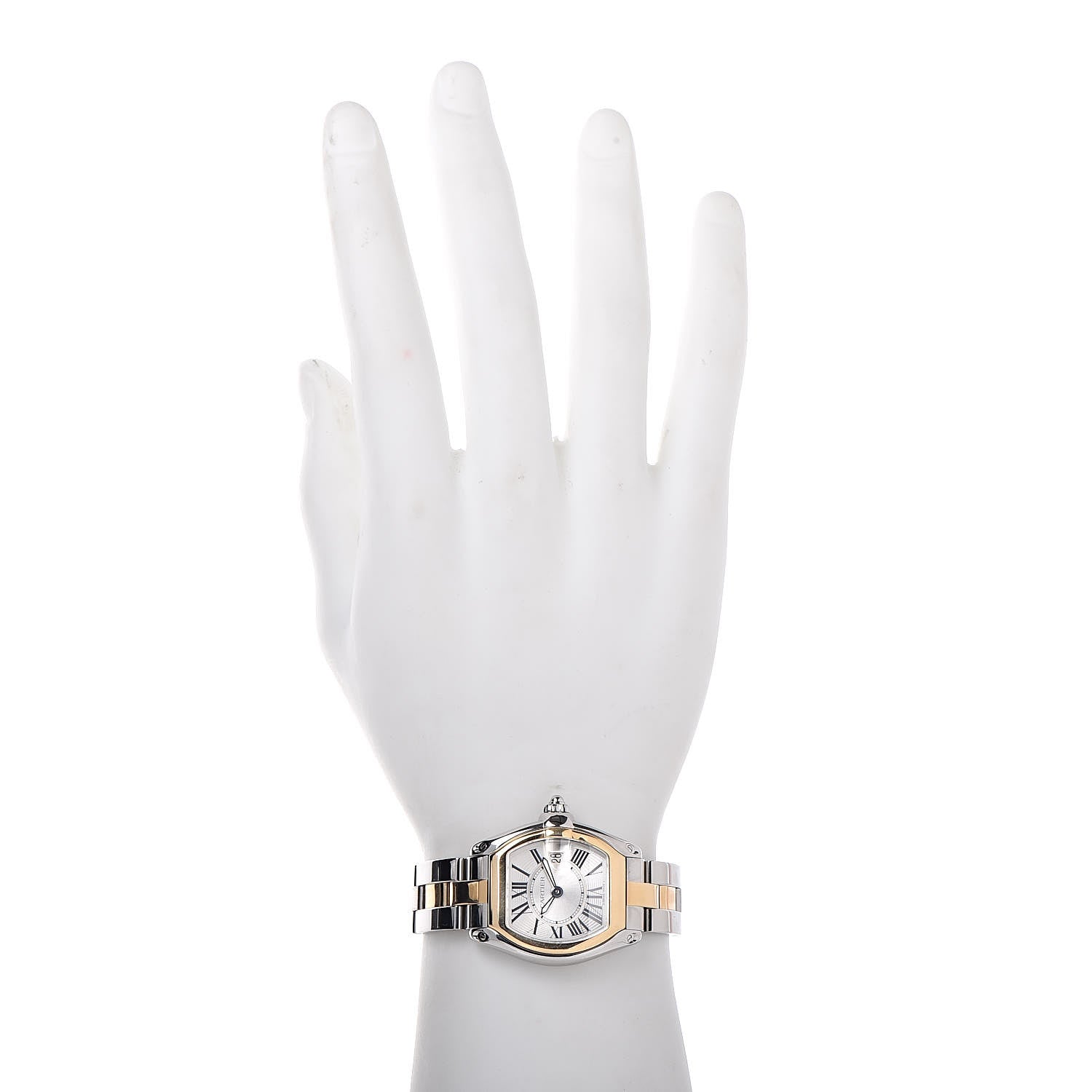 Cartier Stainless Steel 18K Yellow Gold 31mm Roadster Quartz Watch 2 of 6