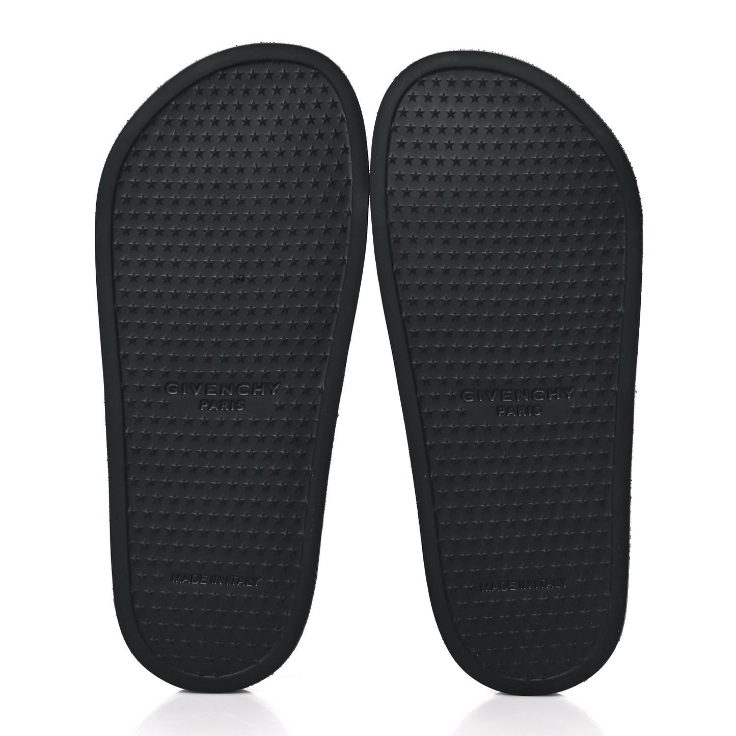 Rubber Logo Pool Slide Sandals 36 Black