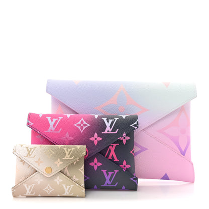 Louis Vuitton Monogram Giant Spring in the City Kirigami Pochette Set Sunrise Pastel Midnight Fuchsia Sunset Kaki 1 of 9