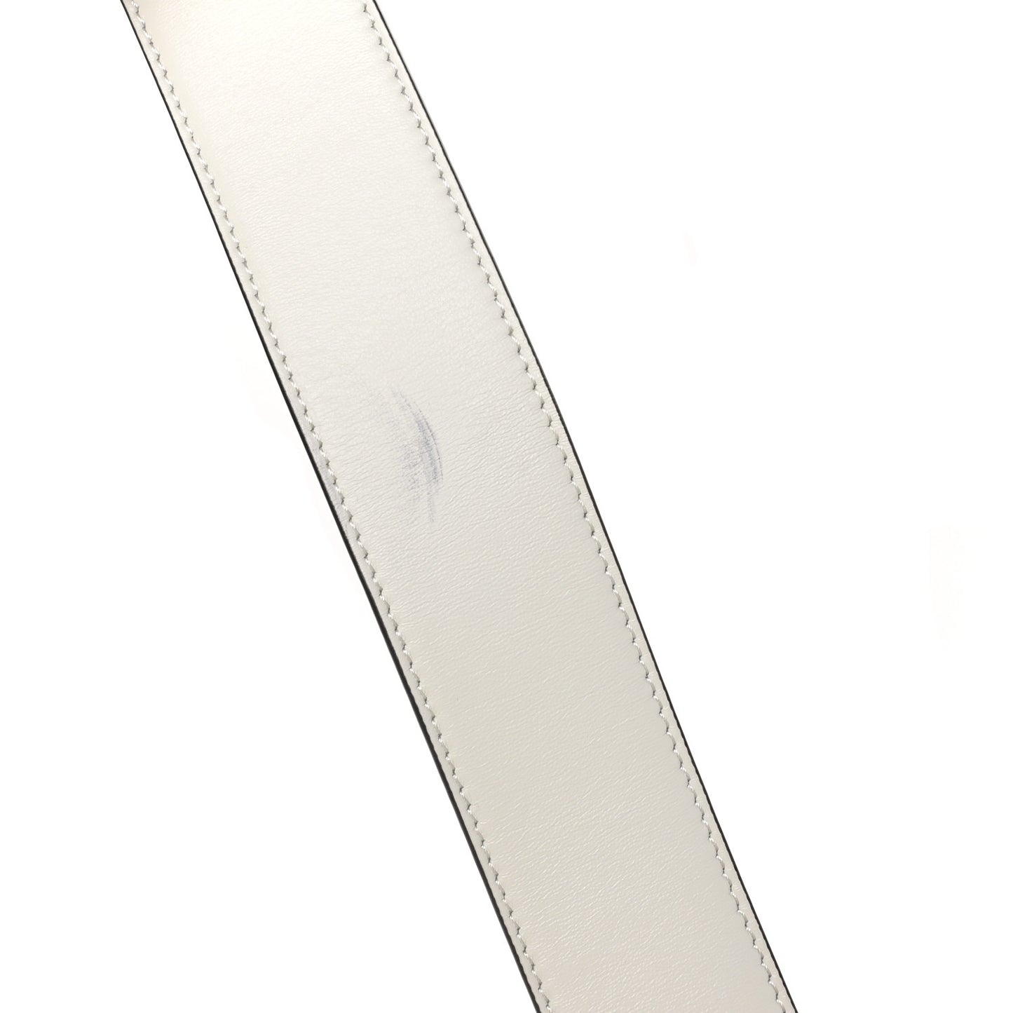 Shiny Nappa Multipocket Baguette White Ice