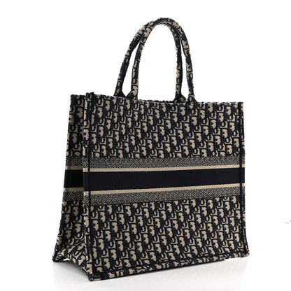 Christian Dior Oblique Large Book Tote Blue Multicolor 3 of 10