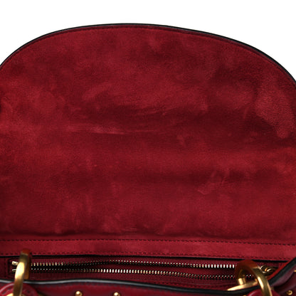 Christian Dior Calfskin Cannage Studded Medium Supple Lady Dior Red 13 of 16