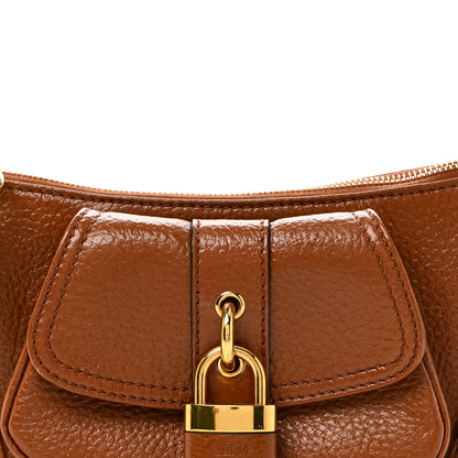 Chloe Grained Calfskin The 99 Shoulder Bag Motty Grey Clay Brown 7 of 9