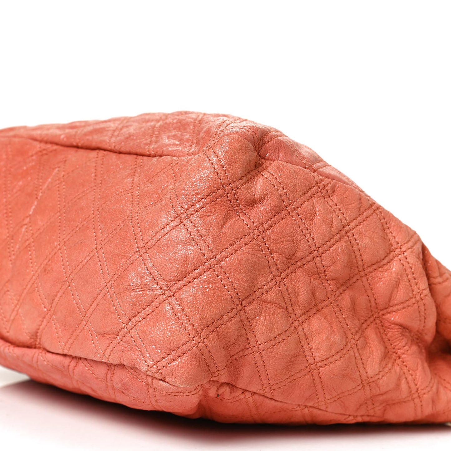 Calfskin Snakeskin Quilted Flap Pink Multicolor