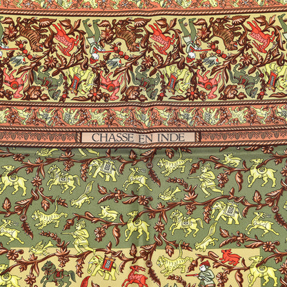 Hermes Silk Chasse En Inde Scarf 90 4 of 6