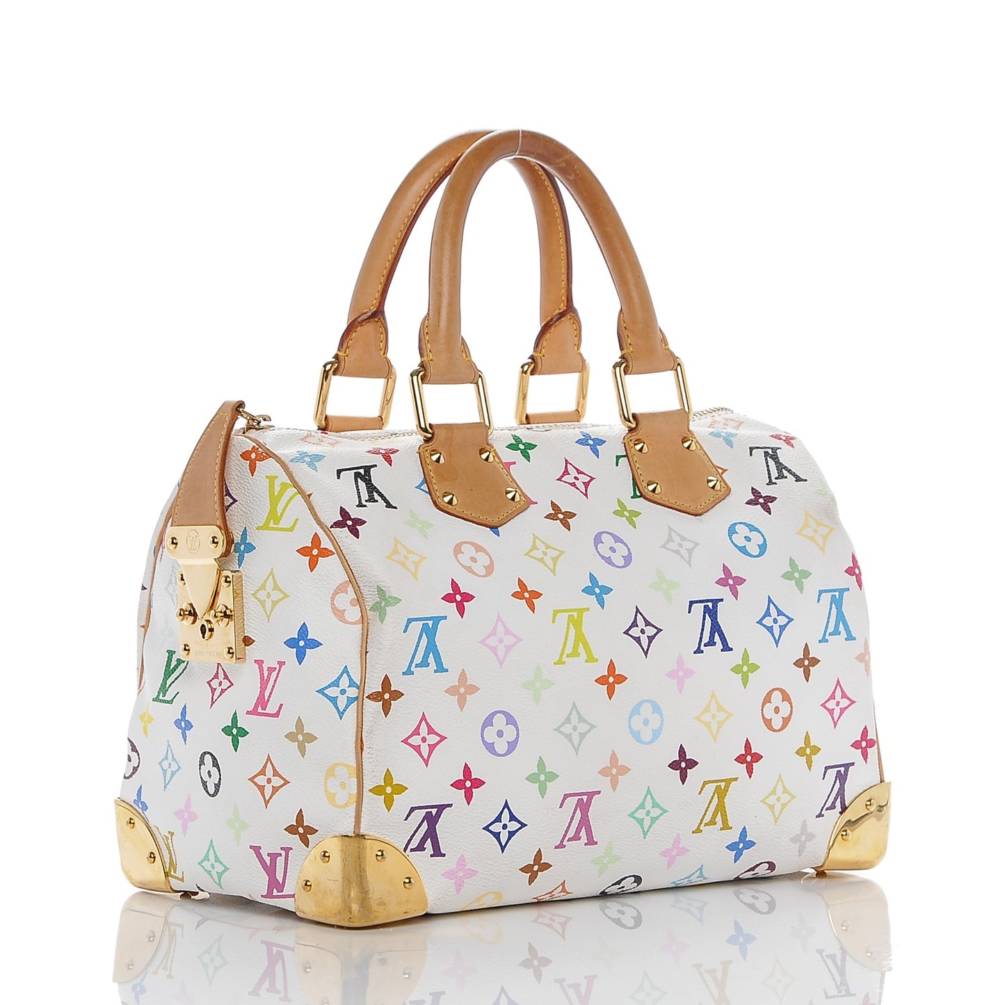 Monogram Multicolor Speedy 30 White