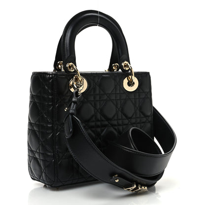 Christian Dior Lambskin Cannage Small My ABCDior Lady Dior Black 2 of 13