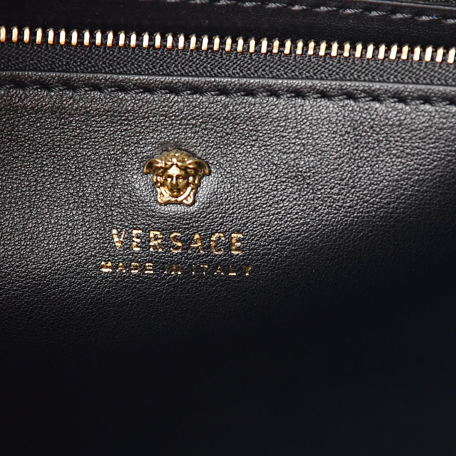 Versace Vitello Quilted Medium Palazzo Empire Bag Black 7 of 14