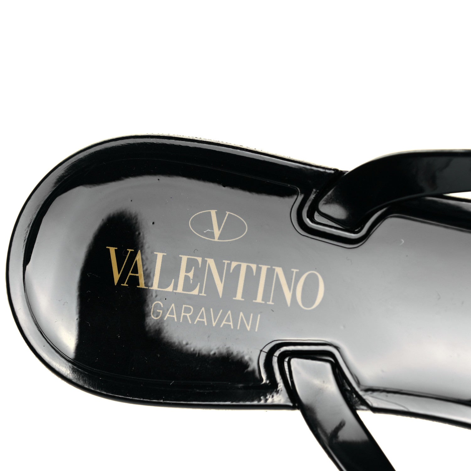 Valentino Garavani PVC Jelly Rockstud Bow Thong Sandals 40 Black 7 of 7