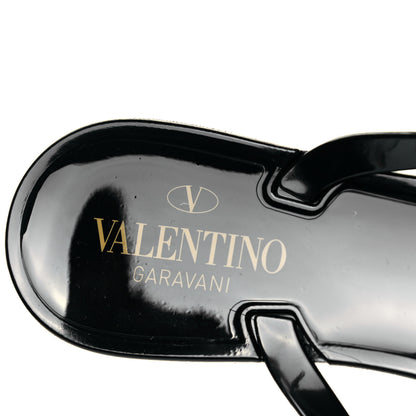 Valentino Garavani PVC Jelly Rockstud Bow Thong Sandals 40 Black 7 of 7