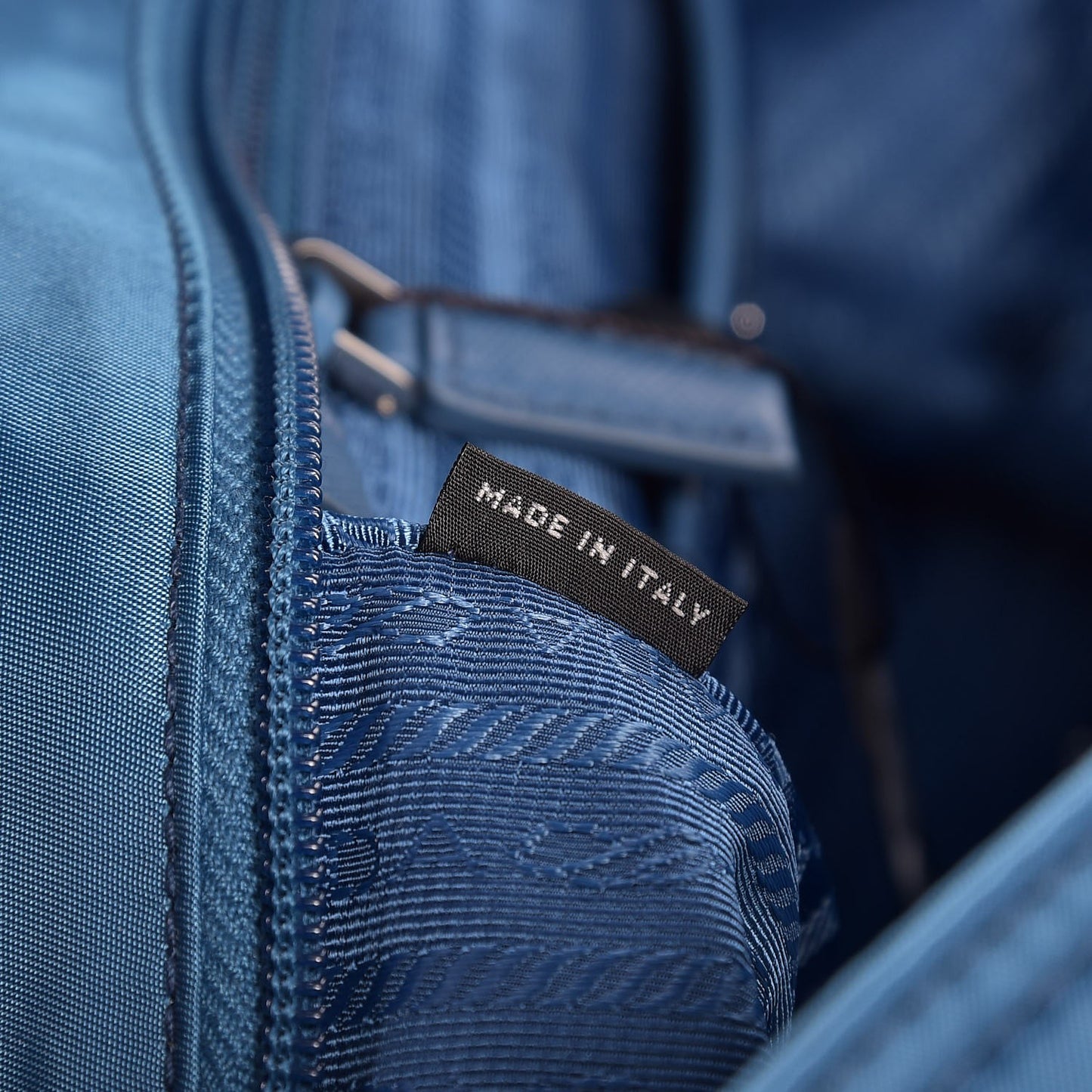 Tessuto Nylon Tote Cobalto