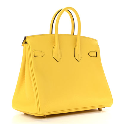 Hermes Taurillon Novillo Birkin 25 Jaune De Naples 3 of 11