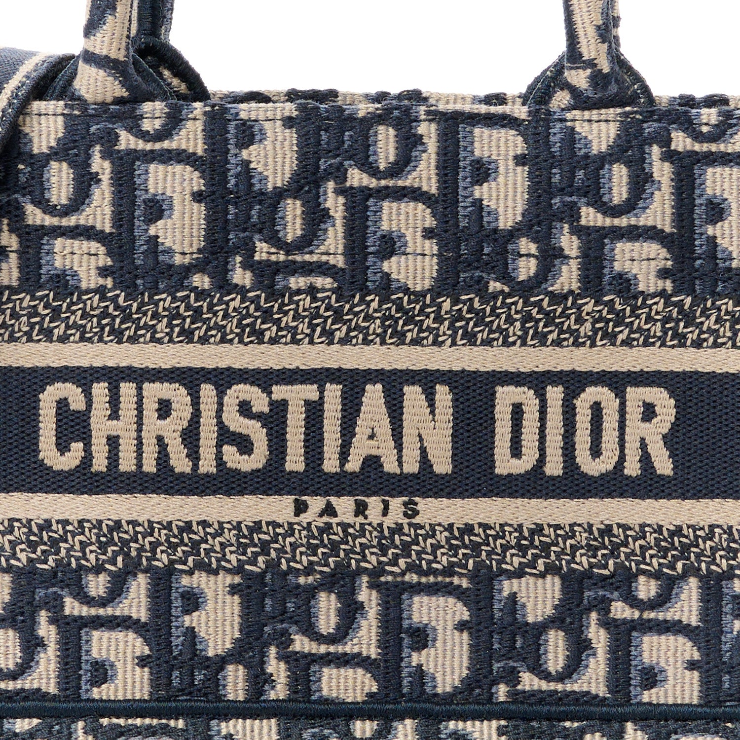 Christian Dior Oblique Mini Book Tote With Strap Blue Multicolor 8 of 11
