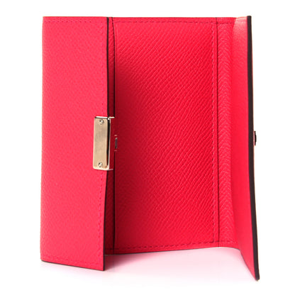 Hermes Epsom Clic Mini Card Holder Rose Extreme 5 of 9