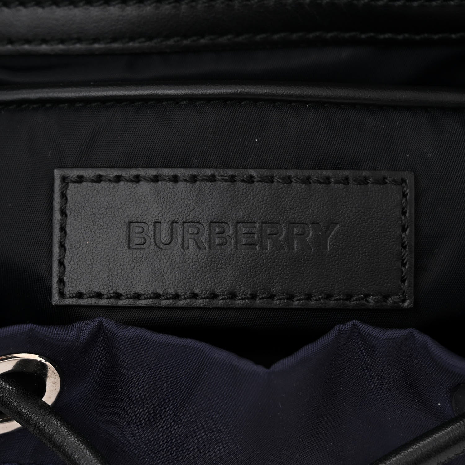 Burberry Nylon Logo Print Medium Rucksack Backpack Ink Blue 6 of 12