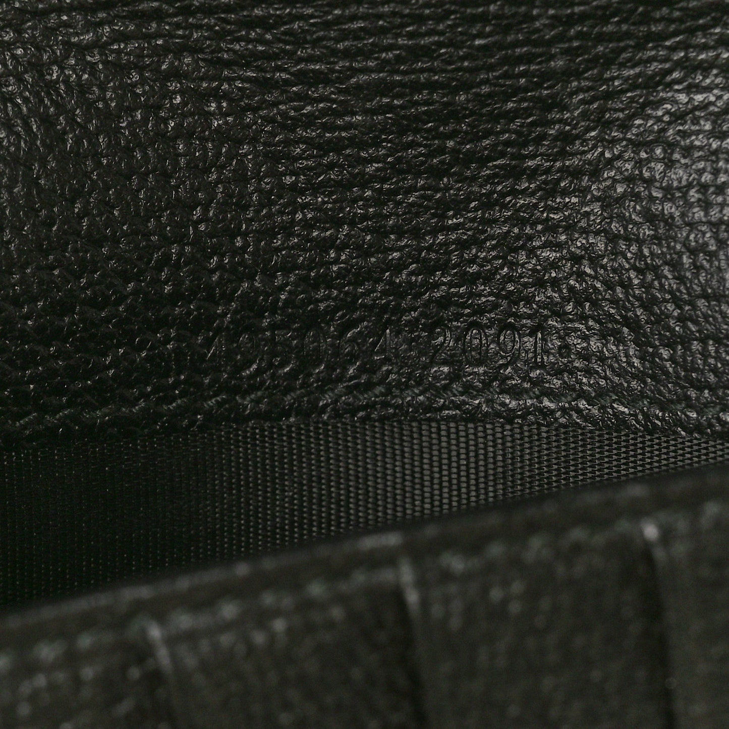 Dollar Calfskin Bee Star Zip Around Wallet Black