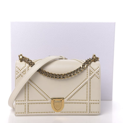 Christian Dior Lambskin Studded Medium Diorama Flap Bag Latte 16 of 16