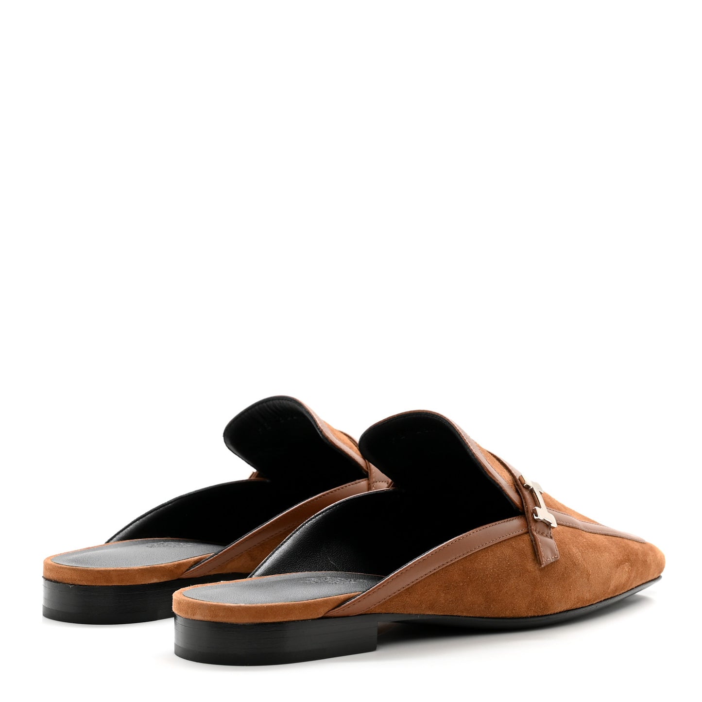 Suede Goatskin Groupie Mules 37.5 Brun Amourette