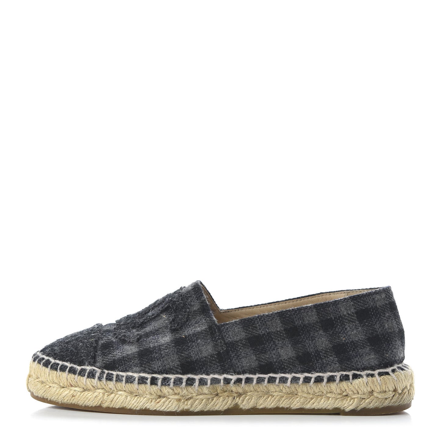Flannel CC Espadrilles 36 Dark Grey Black