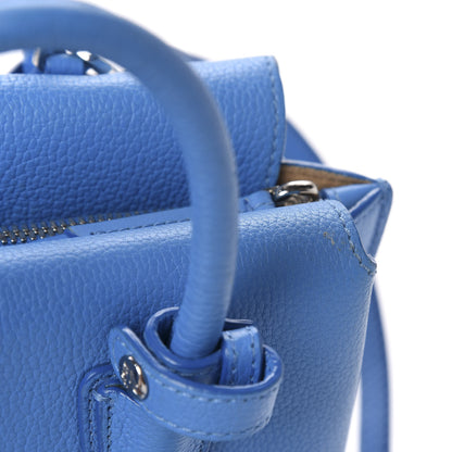MCM Grained Calfskin Mini Milla Tote Mediterranean Blue 13 of 14